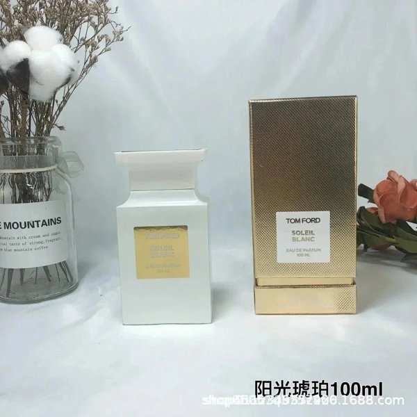 Tom Ford Soleil Blanc Eau de Parfum White Bottle Gold Box 100ml Perfume product listing in Litbuy spreadsheet finds