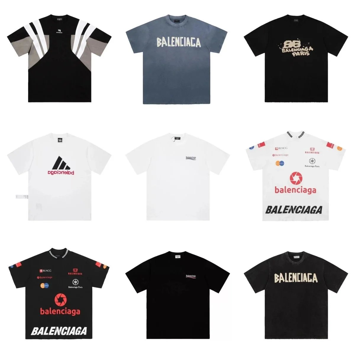 Balenciaga Logo & Collaborative T-Shirts