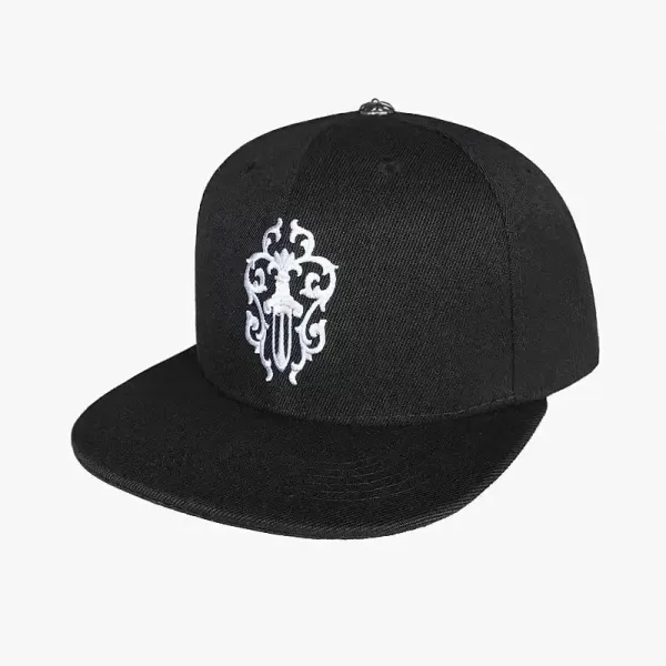 Chrome Hearts Sword Emblem Black Baseball Cap - 1