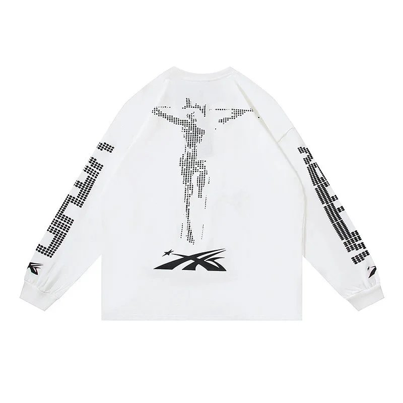 HELLSTAR Long Sleeve Tee Multicolor Streetwear T-Shirt - 27
