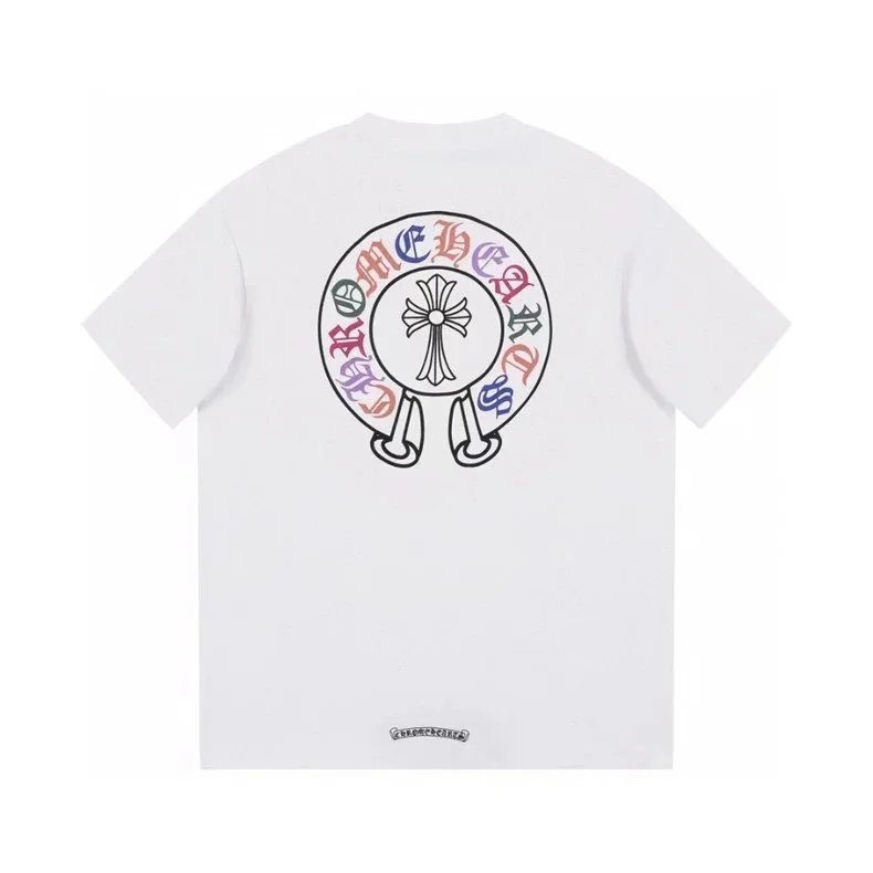 Chrome Hearts Black Graphic Print Cross Necklace T-Shirt
