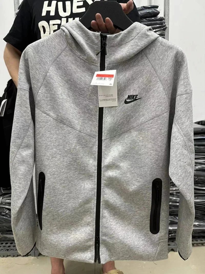 Nike Windrunner White Black Colorblock Hooded Puffer Jacket