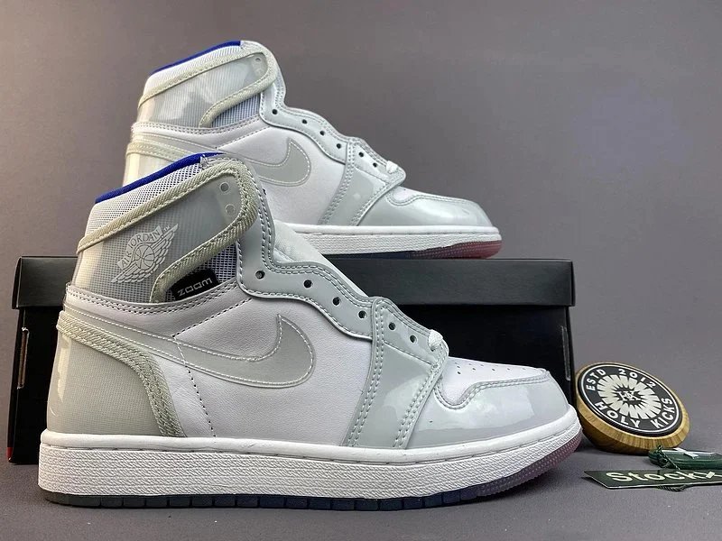 Louis Vuitton Nike Air Jordan 1 High Og 'Silver' Sneakers