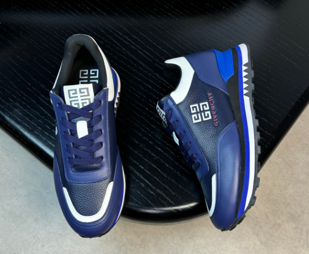 Givenchy Givenchy Blue & White Leather Sneakers Blue