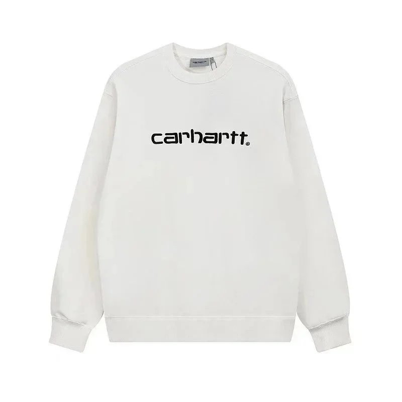 Carhartt Script Logo Crewneck Sweatshirt White Orange Beige Cream Red Black Light Blue