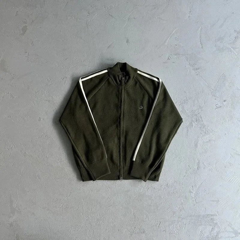 Champion Champion Reverse Weave Track Jacket in Olive Green Green