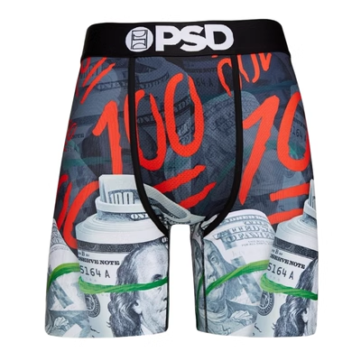 PSD PSD Men's Money Print Boxer Briefs Multicolor
