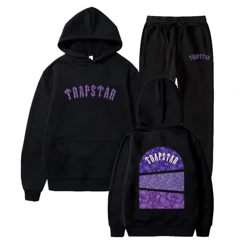 Trapstar Jackets Zip-Up Windbreaker with Red Appliqué Details — 27
