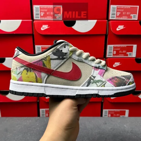 Nike SB Dunk Low Retro Bandana Plaid Sneakers - 10