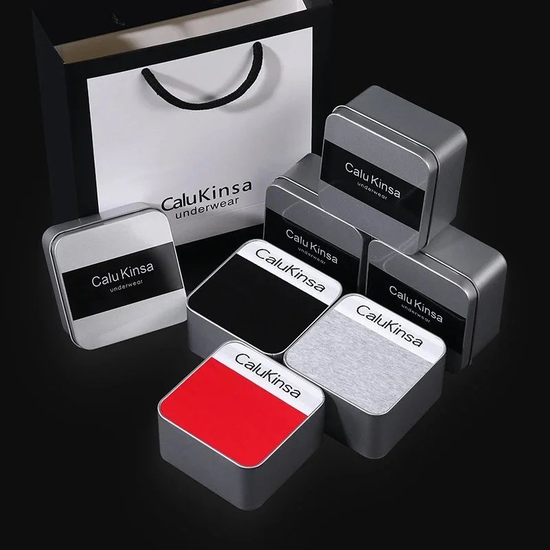 CaluKinsa CaluKinsa Underwear Set - 3-Pack in Black, Grey, and Red Black