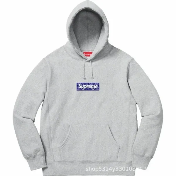 Supreme Paris Arch Logo Navy Sweatshirt - 6