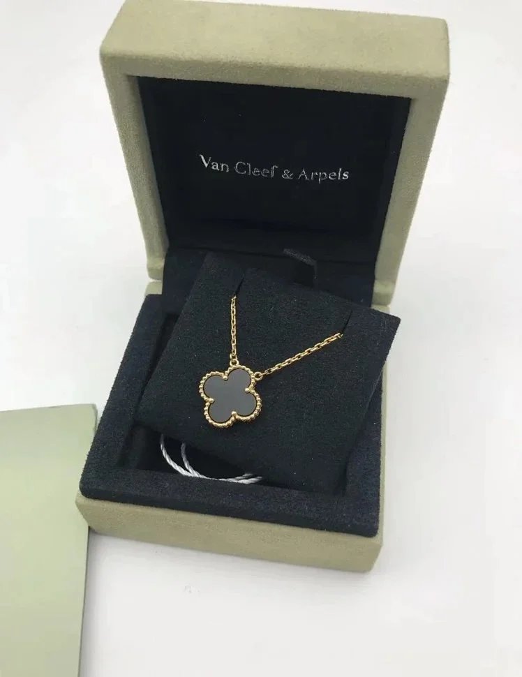 Van Cleef & Arpels Van Cleef & Arpels Alhambra Necklace in Grey and Gold Gold