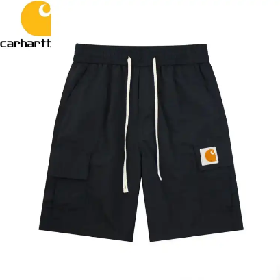 Carhartt Carhartt WIP Cargo Shorts in Black with Orange Patch Black