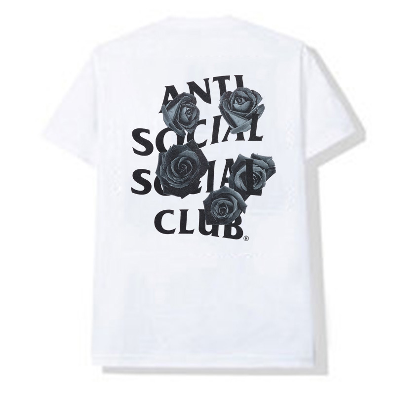 Anti Social Social Club Anti Social Social Club Rose Print T-Shirt - White White
