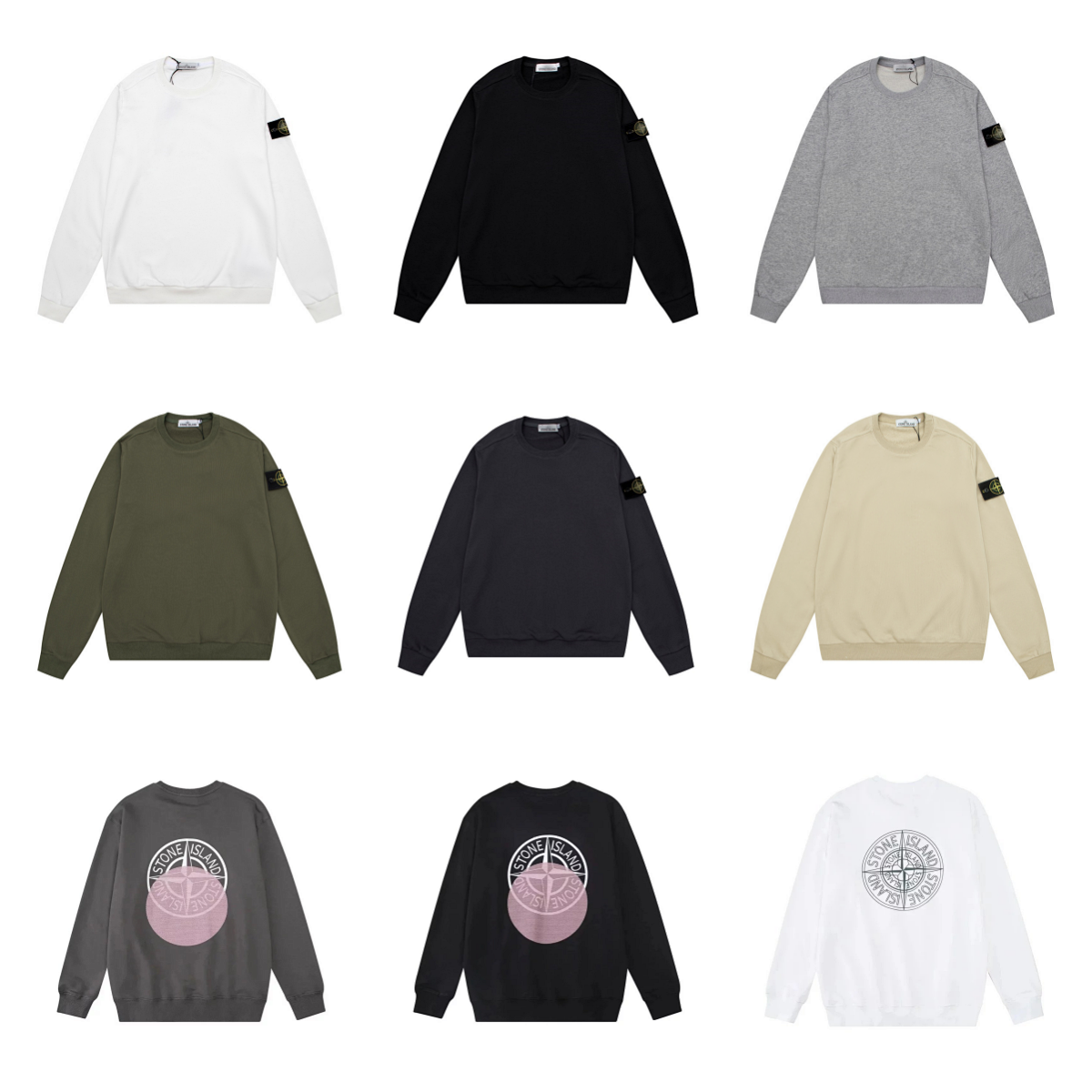 Stone Island Crew Neck Knit Sweater Light Blue product detail 2 in Litbuy spreadsheet finds