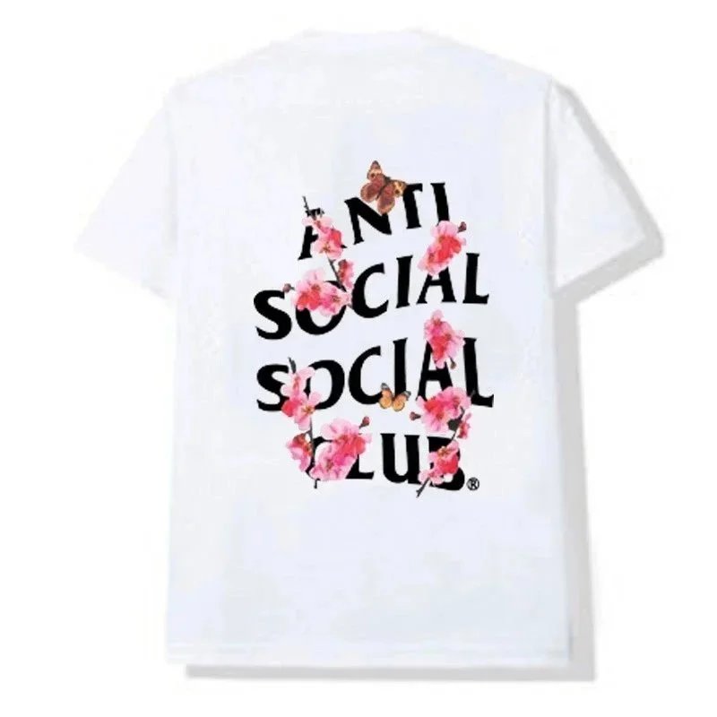 Anti Social Social Club Anti Social Social Club Floral Print T-Shirt White