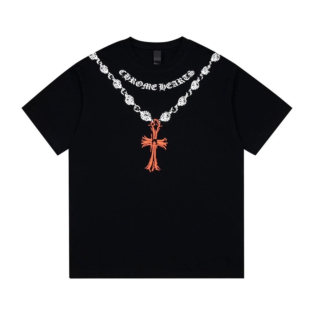 Chrome Hearts Necklace Graphic T-Shirt - 000949