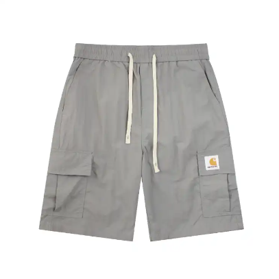 Carhartt WIP Carhartt WIP Cargo Shorts in Grey with Cream Drawstrings Grey