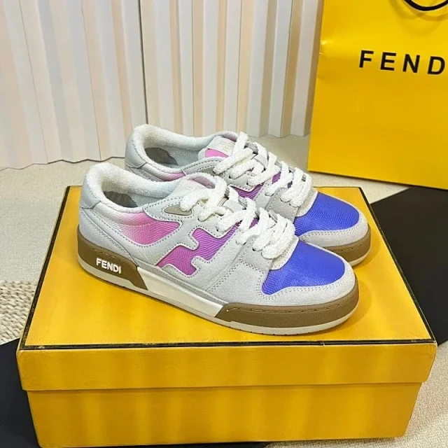 Fendi Sneakers Low-top paneled lace-up product detail image 6