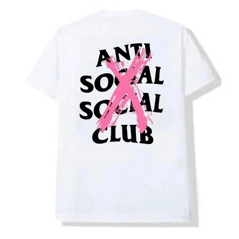 Anti Social Social Club Anti Social Social Club White T-Shirt with Bold Graphic Design White