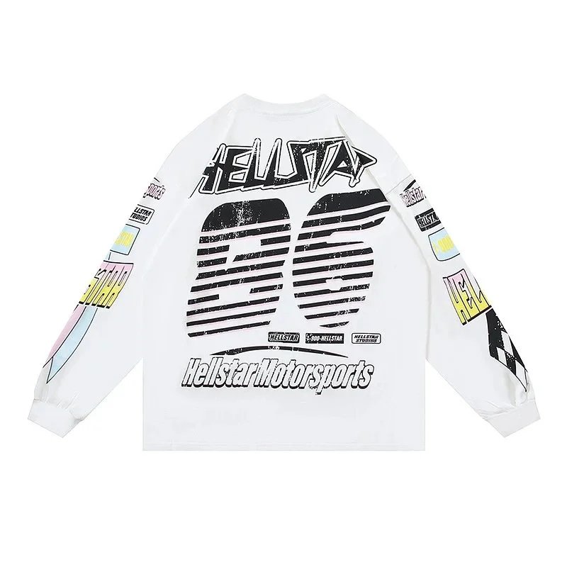HELLSTAR Long Sleeve Tee Multicolor Streetwear T-Shirt - 25