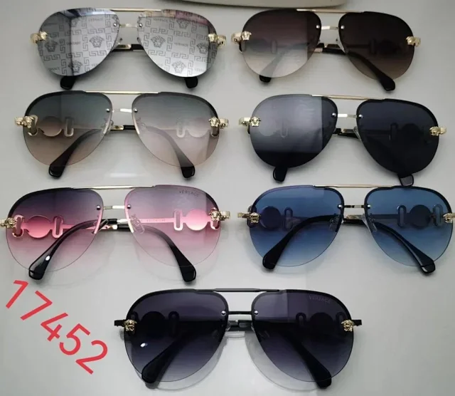 Versace Eyewear YX3207 geometric-frame sunglasses product detail image 4