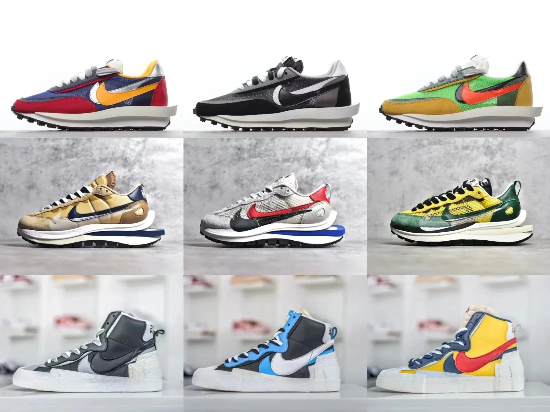 Nike X Sacai Vaporwaffle Sneakers