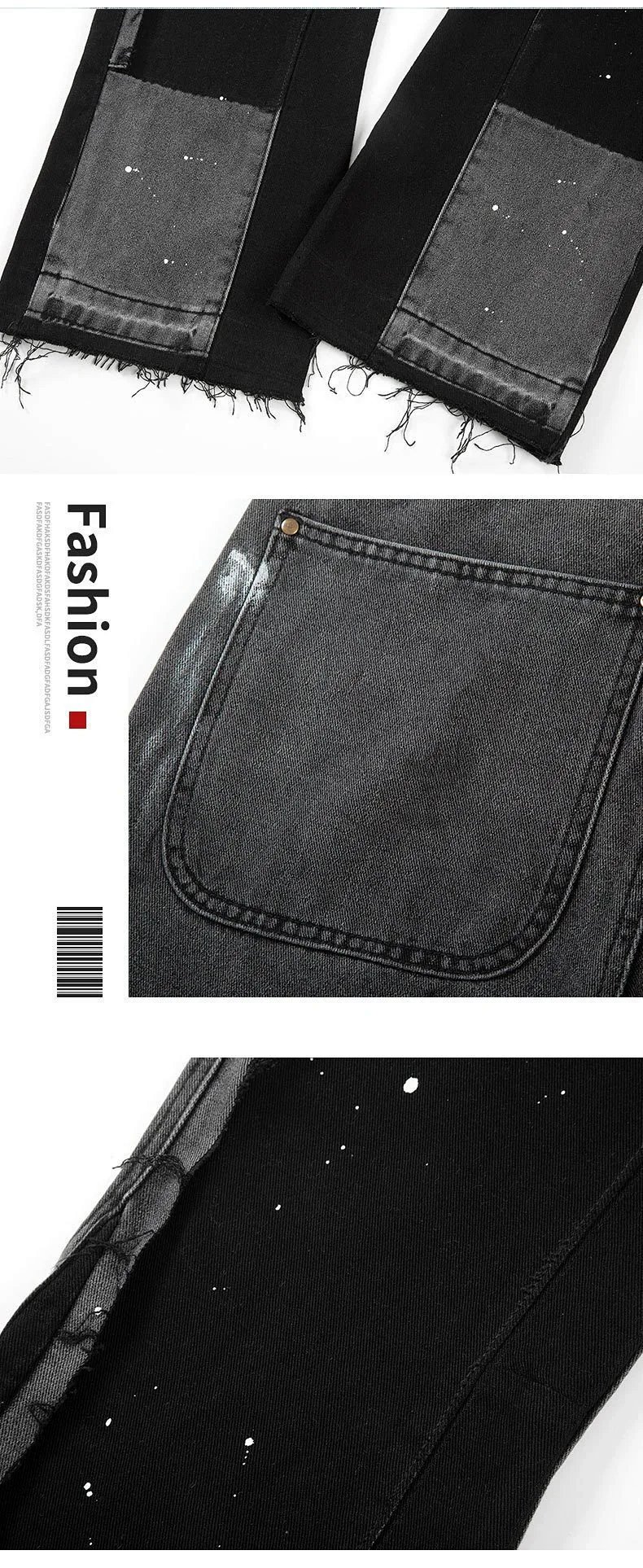 Design Utility Cargo Jeans Black product detail 8 in Litbuy spreadsheet finds