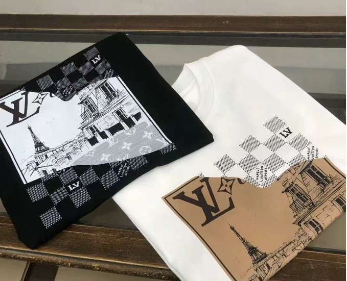 Louis Vuitton Monogram Paris Print White T-Shirt - 4