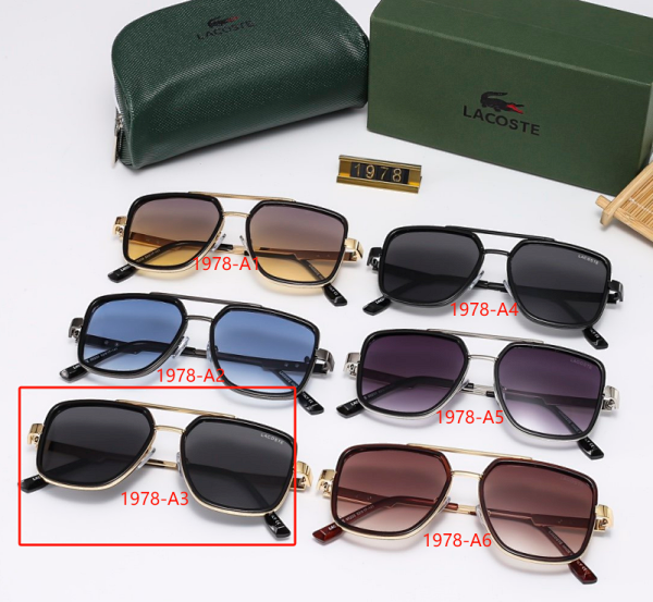 Lacoste 1978-A3 Black Gold Frame Sunglasses product listing in Litbuy spreadsheet finds