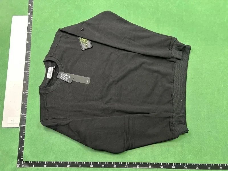 Stone Island Black Corduroy Hoodie And Jogger Set