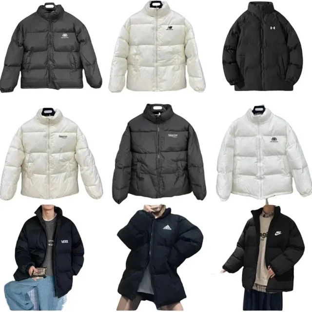 Balenciaga Down Jackets Stand-Collar Quilted Puffer Jacket product detail image 1