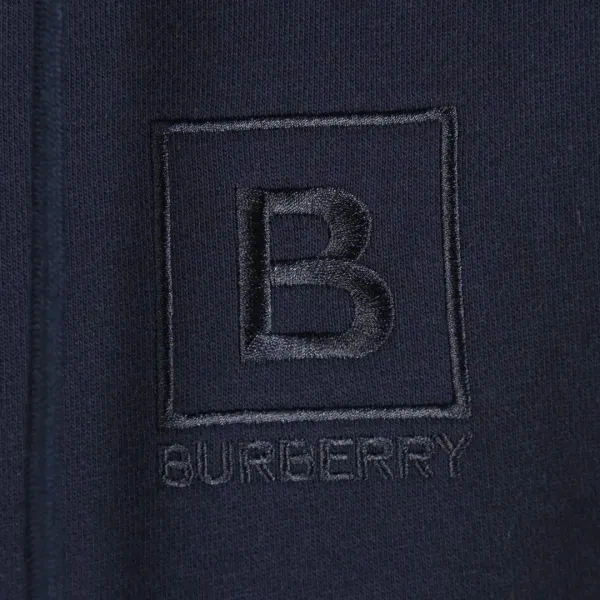 Burberry Logo-Embroidered Beige Zip-Up Hoodie - 5