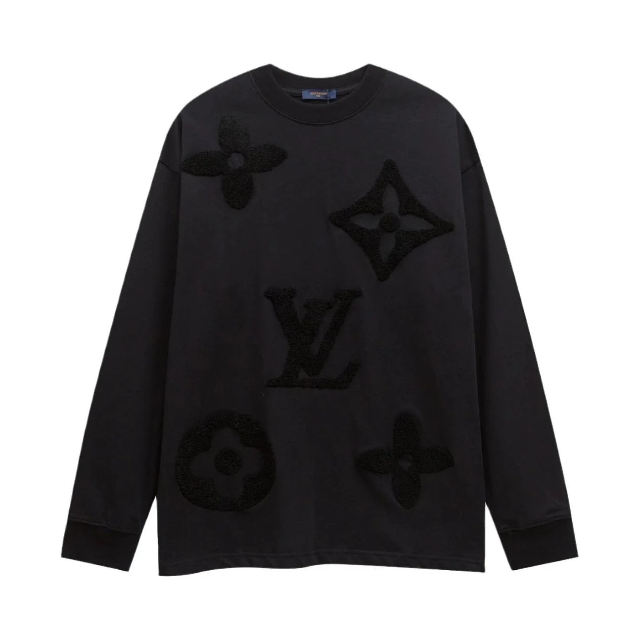 Louis Vuitton Graphic Print Black White Oversized Sweatshirt