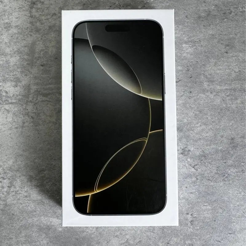 Apple Dual-Camera Smartphone — iPhone 16 Pro Max Titanium gold