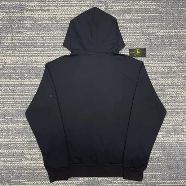 Stone Island Logo Patch Hoodie Gray - 6