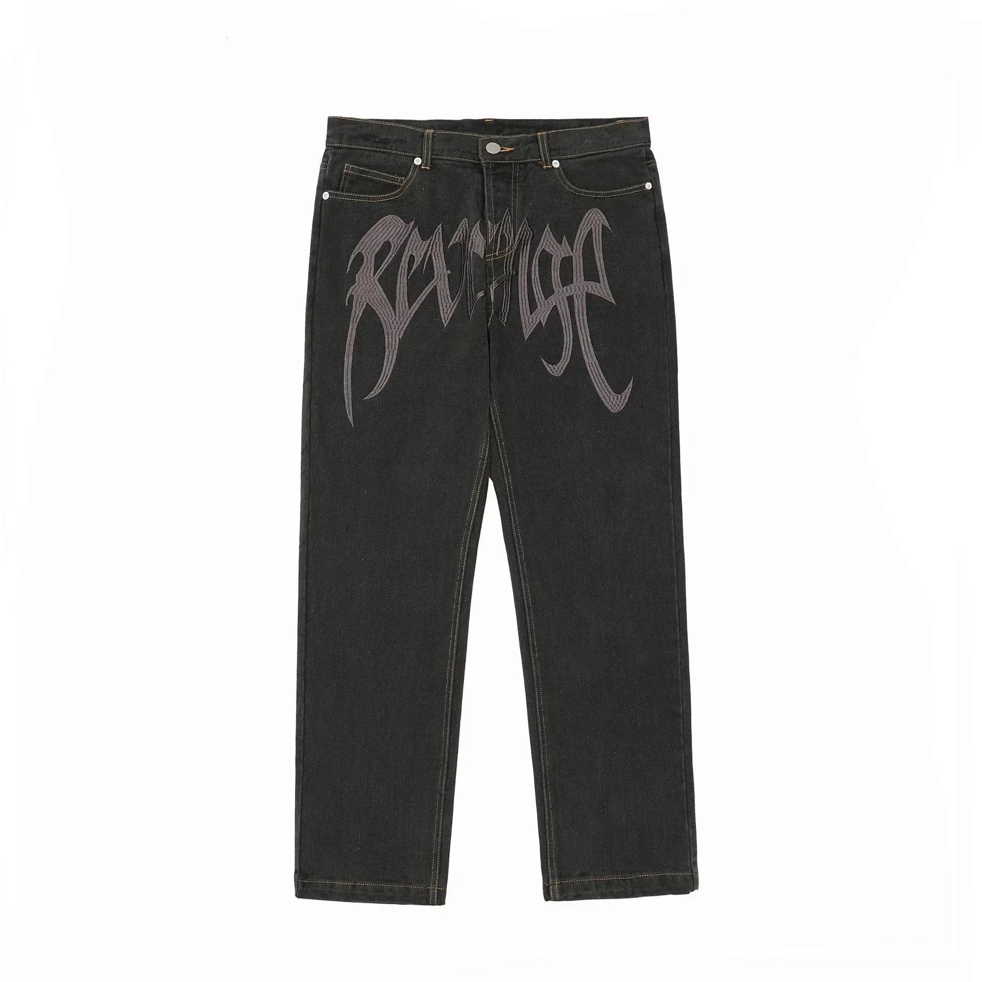 Evisu Jeans Seagull-print — 28 Charcoal Black