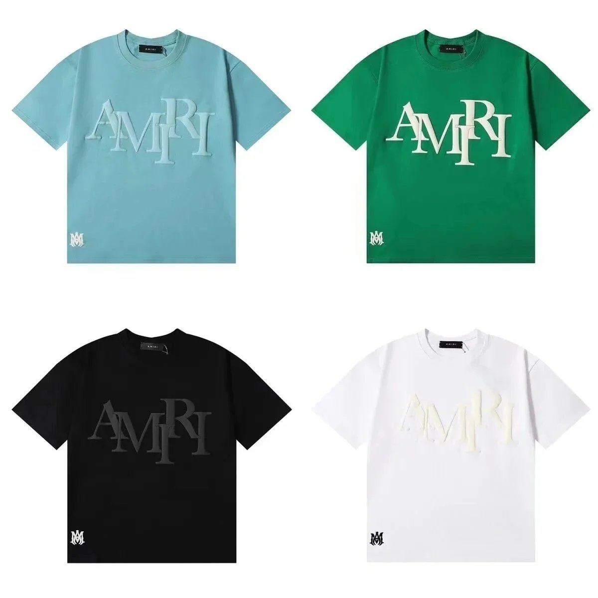 Amiri Amiri Logo Embroidered T-Shirt