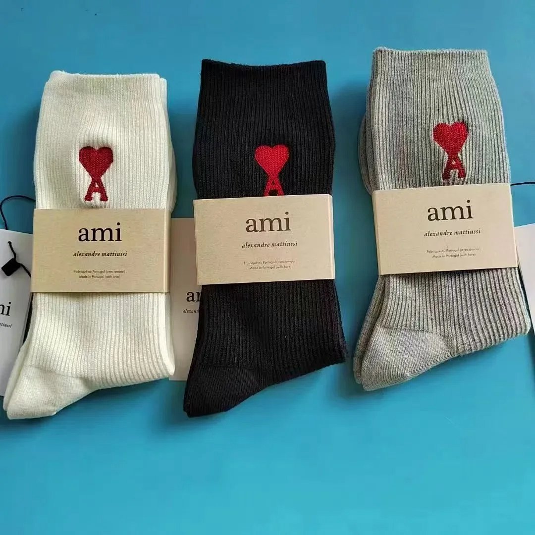 AMI Paris Heart Logo Socks Mint Green product detail 4 in Litbuy spreadsheet finds