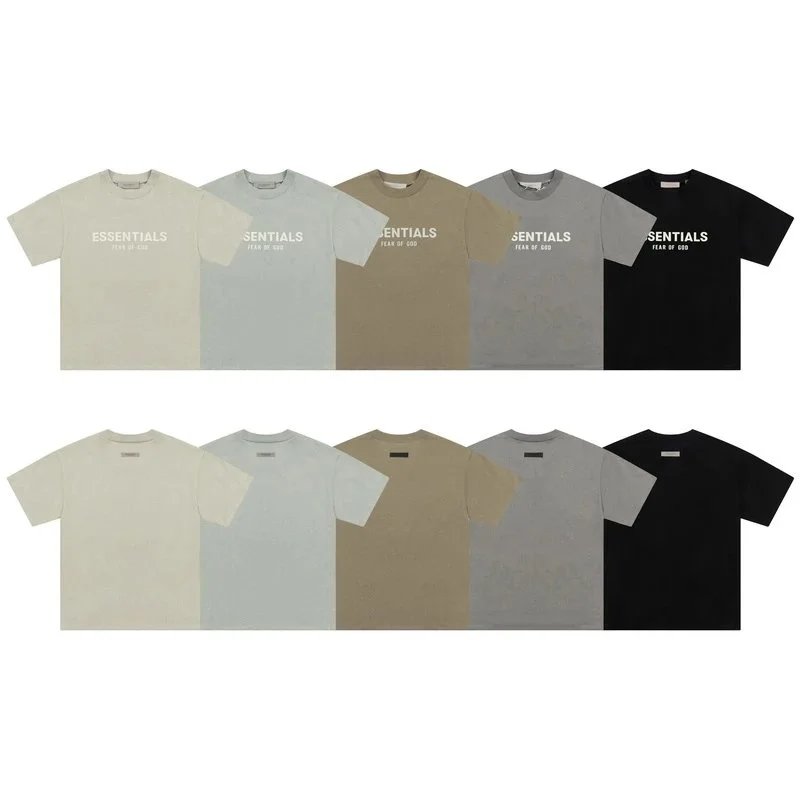 Essentials FG 1977 Black Beige Gray Olive Yellow Coral Casual T-Shirt