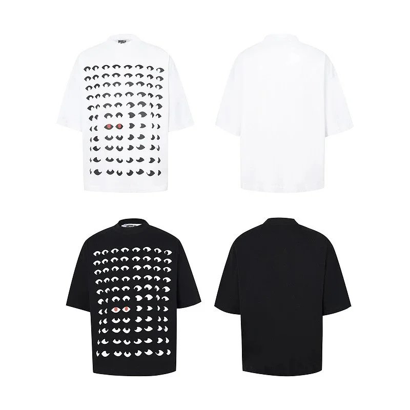 Eye Motif Oversized Cotton T-Shirt Assorted Colors Graphic Print