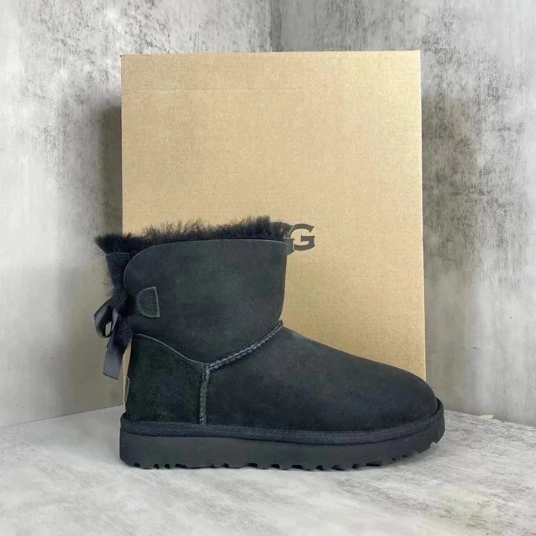 UGG UGG Mini Bailey Bow Boots in Black Black