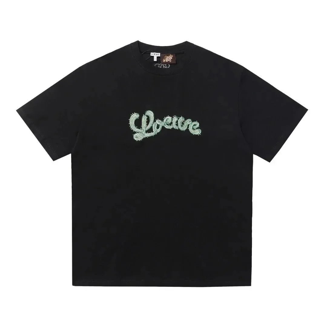 Loewe Loewe Black Embroidered Logo T-Shirt Black
