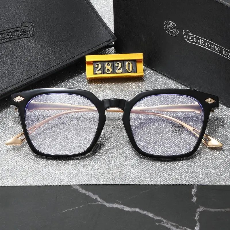 Chrome Hearts Clear Acetate Optical Glasses with Silver Cross Motif - 8