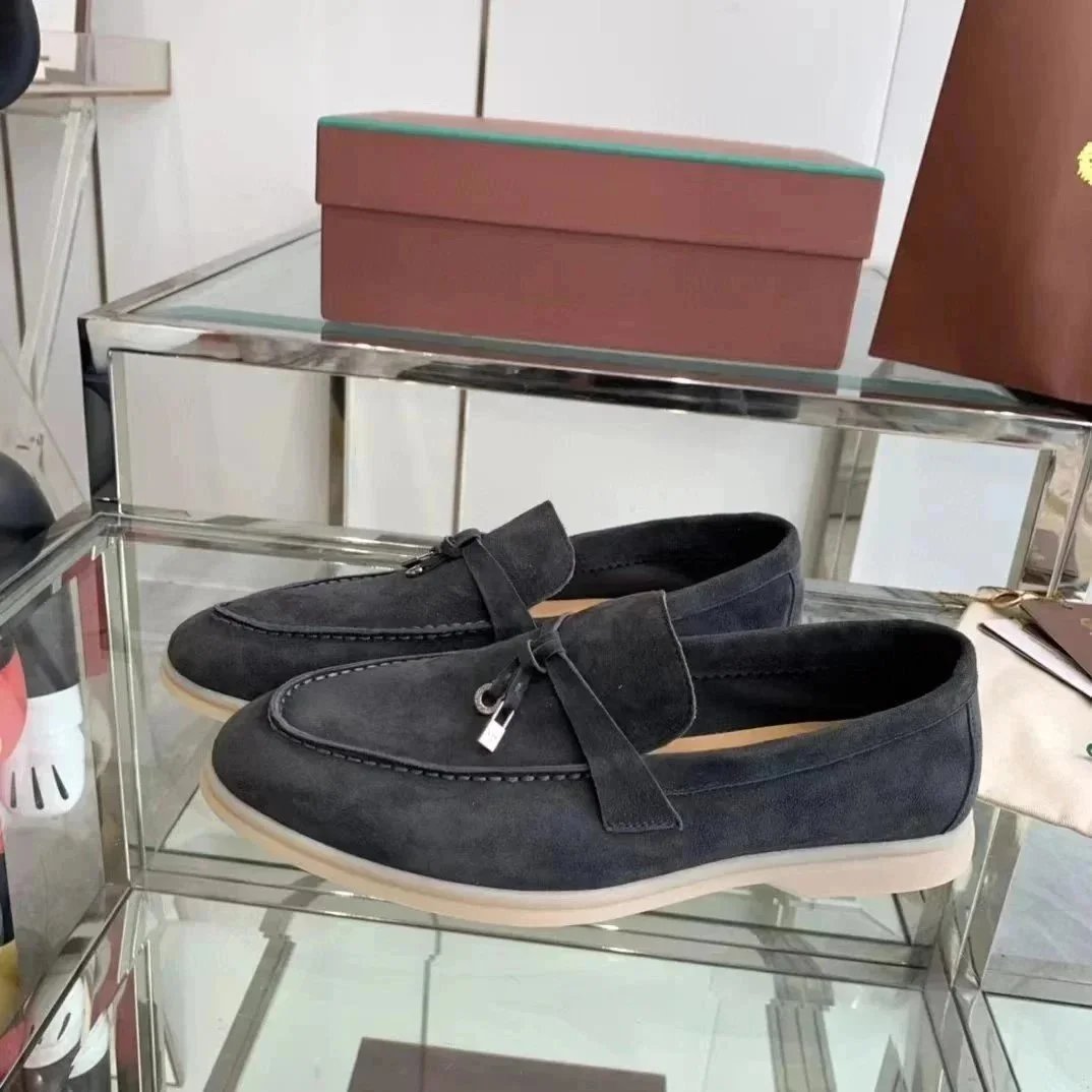 Loro Piana Summer Charms Walk Suede Loafers product photo 2