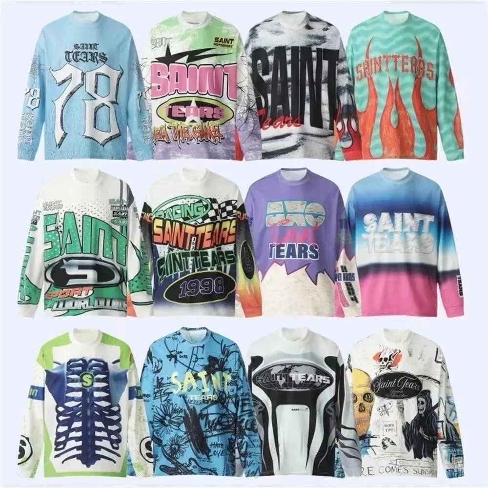 Saint Tears Graphic Long Sleeve Sweatshirts Collection