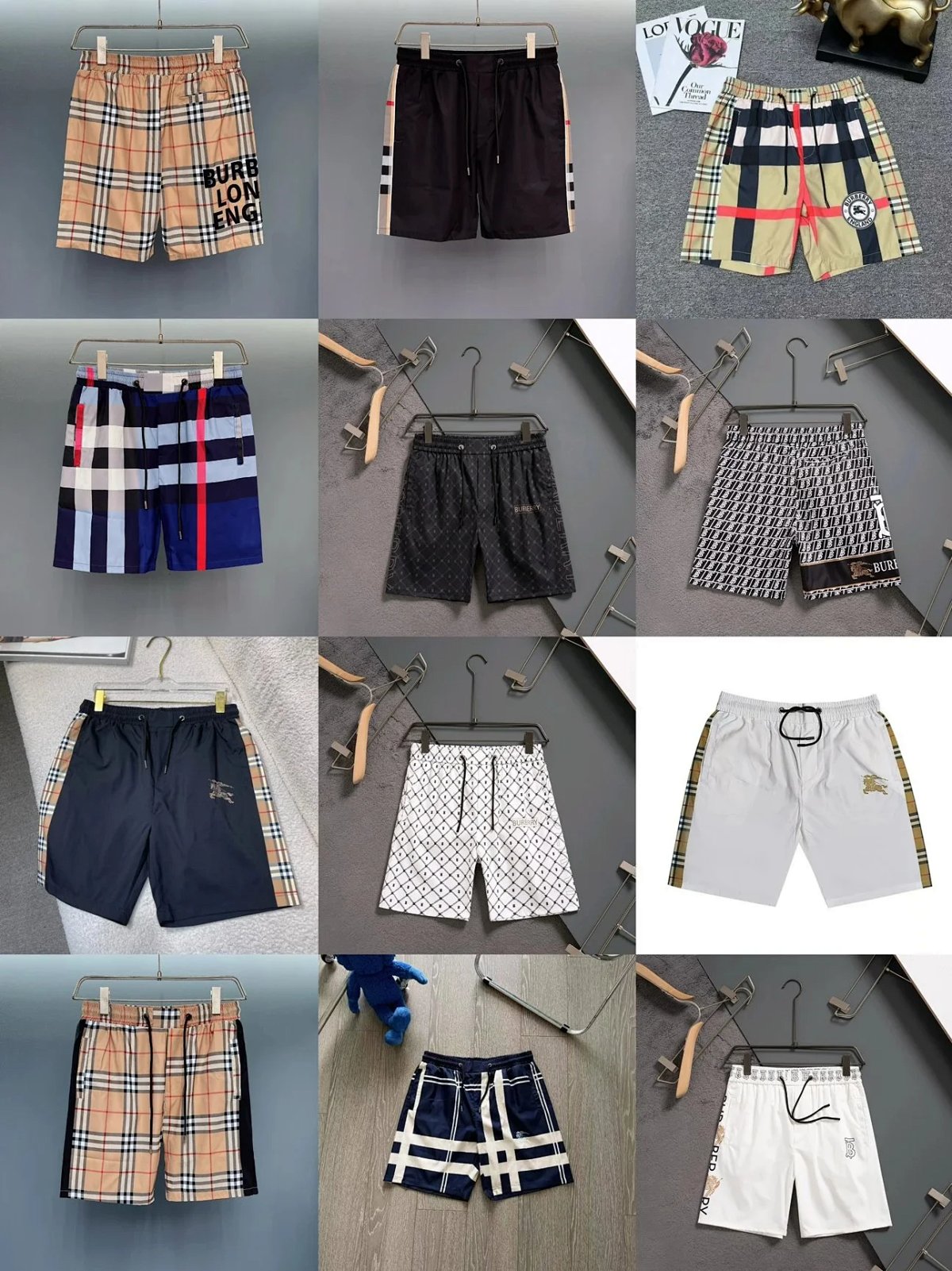 Burberry Check-Trimmed Swim Shorts Black product detail 2 in Litbuy spreadsheet finds