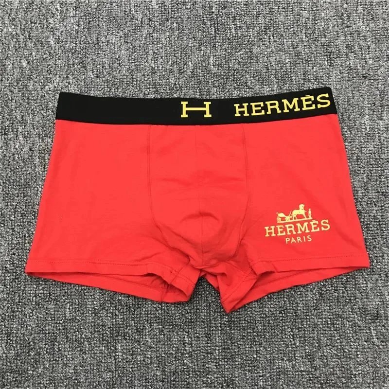 Hermes Boxer Briefs Black White Yellow Classic Underwear