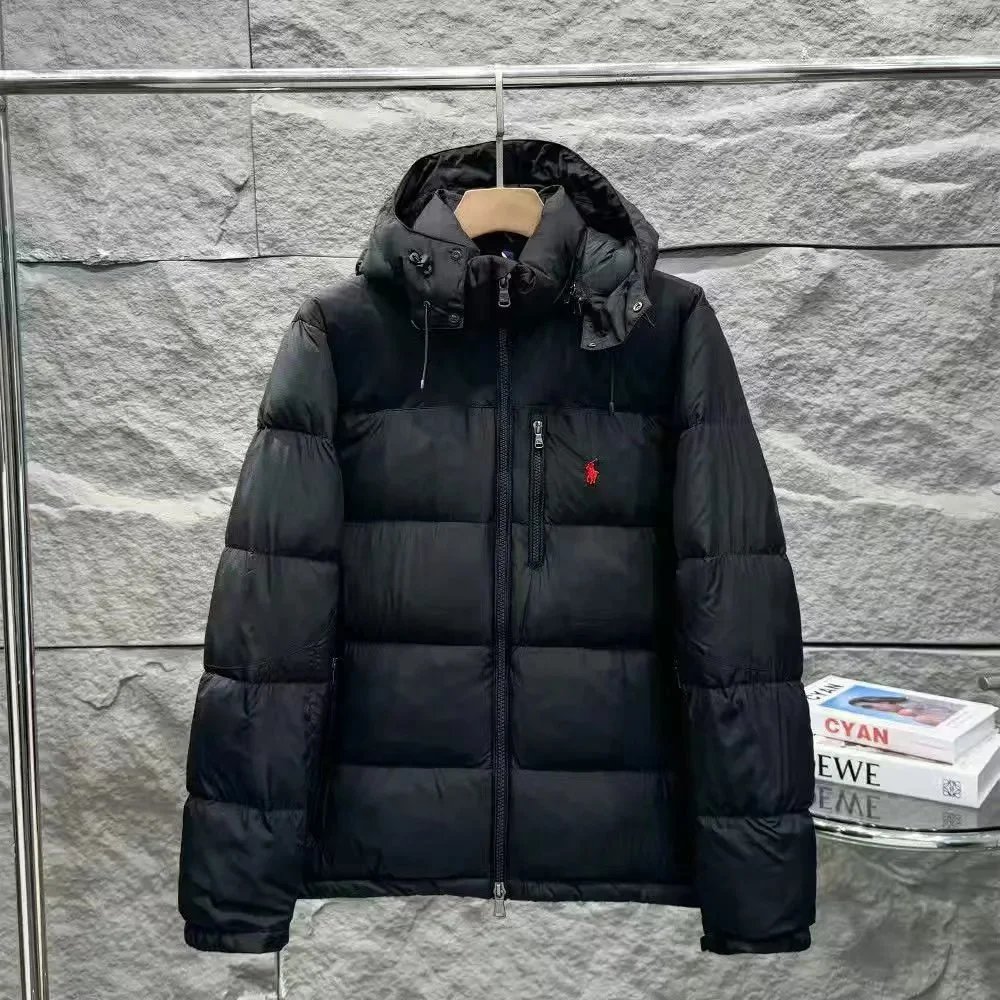 Polo Ralph Lauren Down Jackets PH03 Hooded Puffer Jacket — RL02 Matte Black