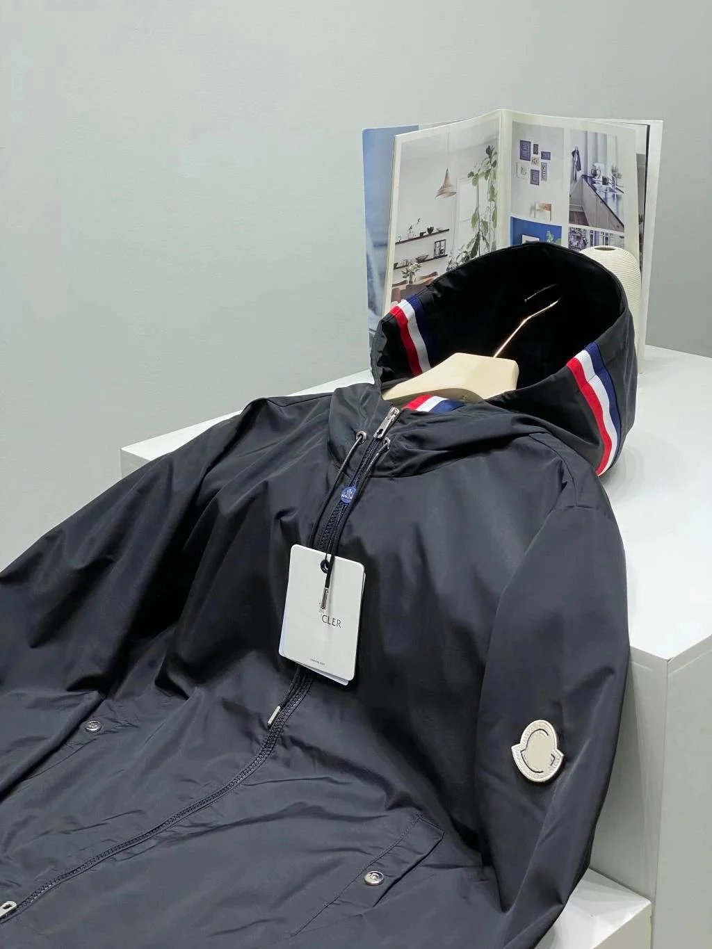 Striped Windproof Hooded Windbreaker photo 6